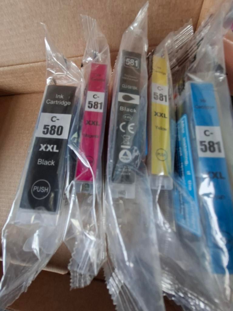 Canon cartridges C-580 C-581 XXL - Huismerk, Ophalen of Verzenden, Nieuw, Cartridge, Canon (Huismerk compatibel)