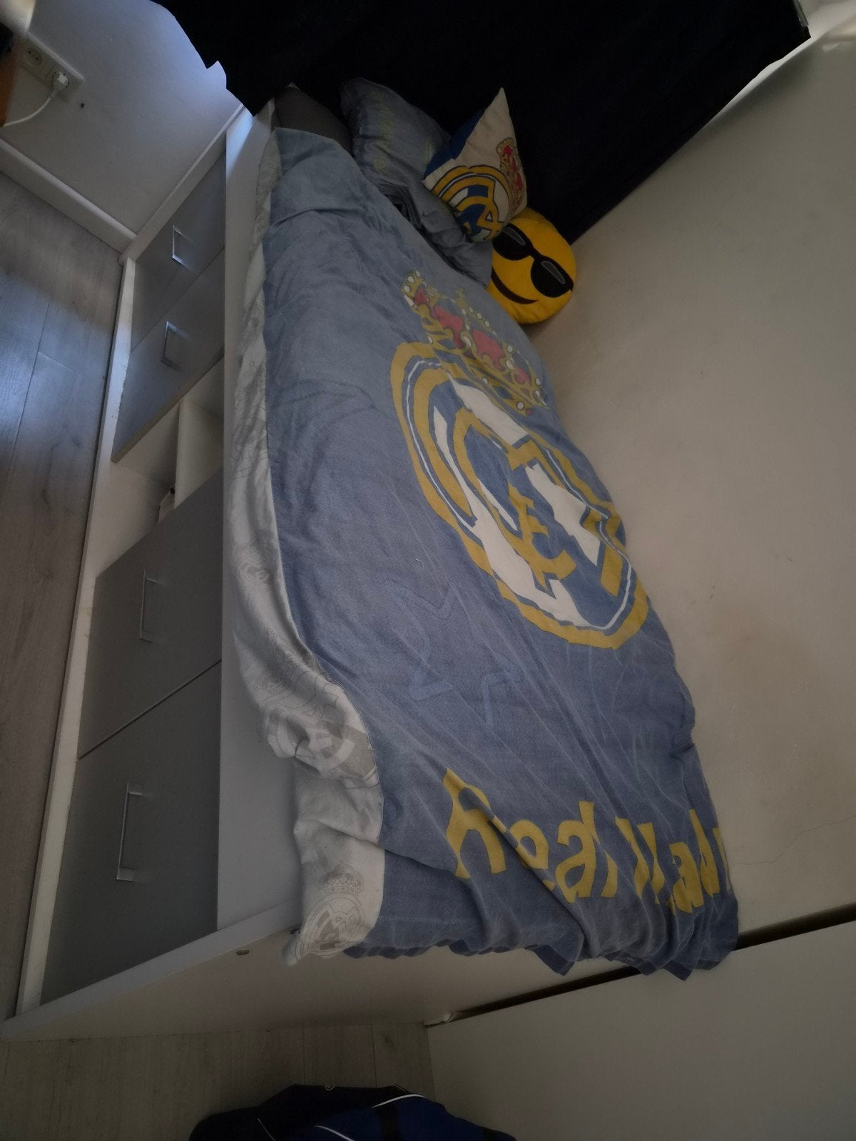 Bed 90 x 200 cm met lattenbodem en matras, Ophalen, Gebruikt, 90 cm, Eenpersoons
