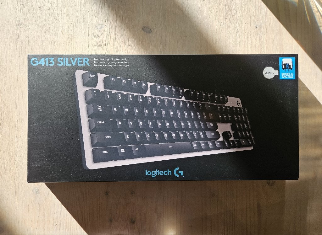Logitech G413 Silver Mechanical Keyboard NEW SEALED – QWERTY, Computers en Software, Toetsenborden, Verlichte toetsen, Logitech