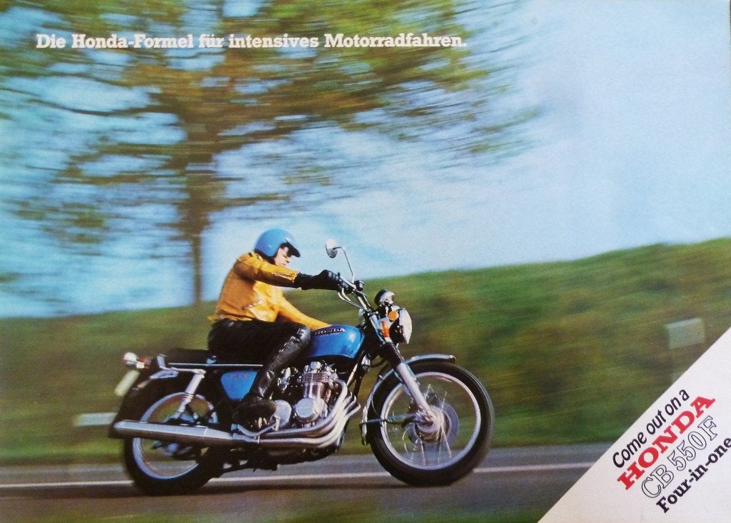 Folder HONDA CB 550 F Four- in- line 1974, Motoren, Ophalen of Verzenden, Honda