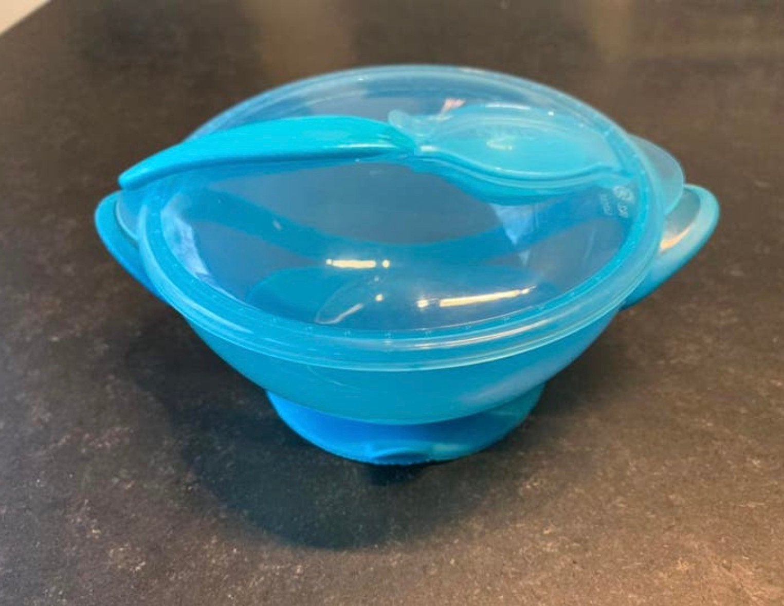 Nuby bakje/ kommetje met zuignap, deksel en lepel, Ophalen of Verzenden, Nieuw, Overige typen
