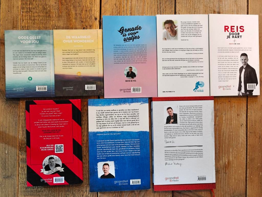 8 Boeken van David de Vos., Boeken, Ophalen of Verzenden, Zo goed als nieuw
