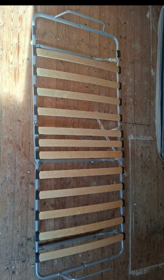 Logeerbed inklapbaar / klapbed, Ophalen, Gebruikt, 90 cm, Eenpersoons