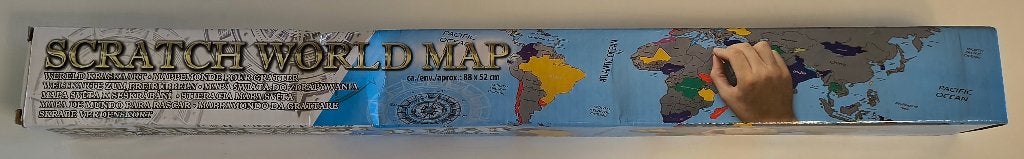 Wereld kraskaart (nieuw), 2000 tot heden, Nieuw, Ophalen of Verzenden, Landkaart