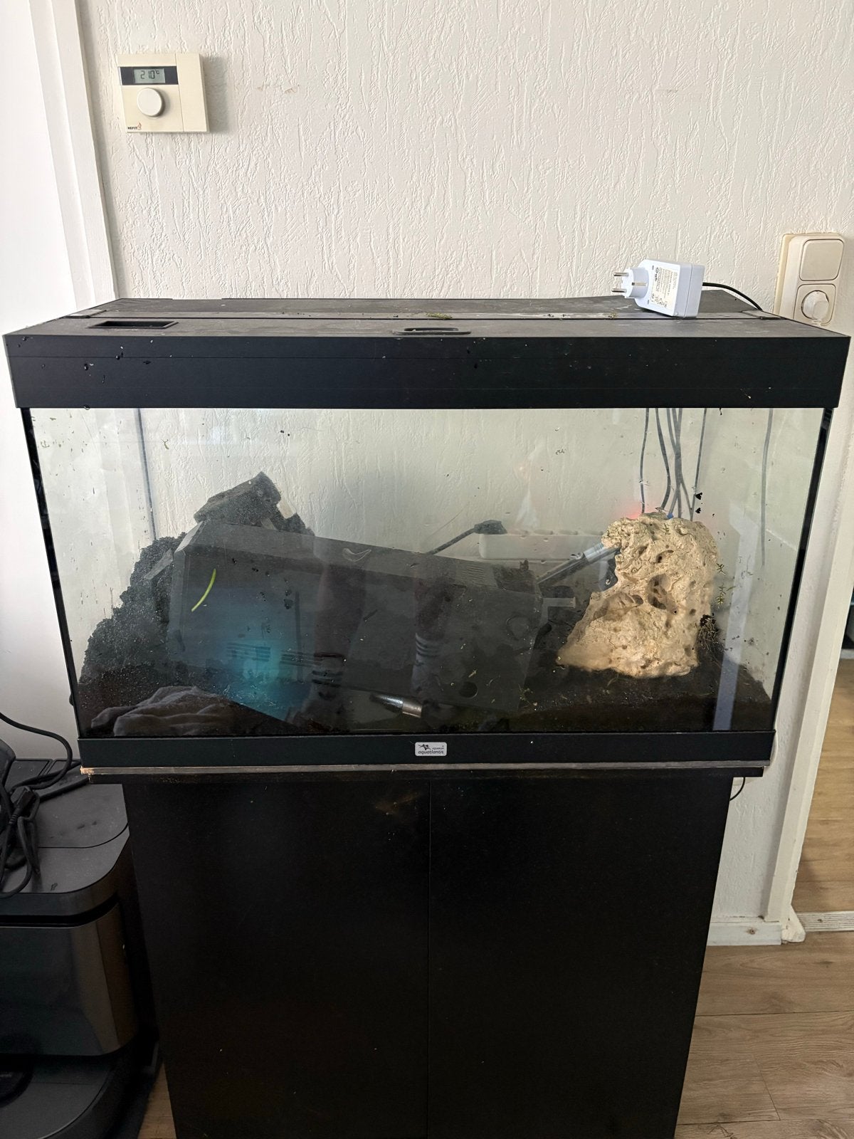 Aqualantis 80 cm met ledbalk, Ophalen, Gebruikt, Inclusief deksel, Aquatlantis
