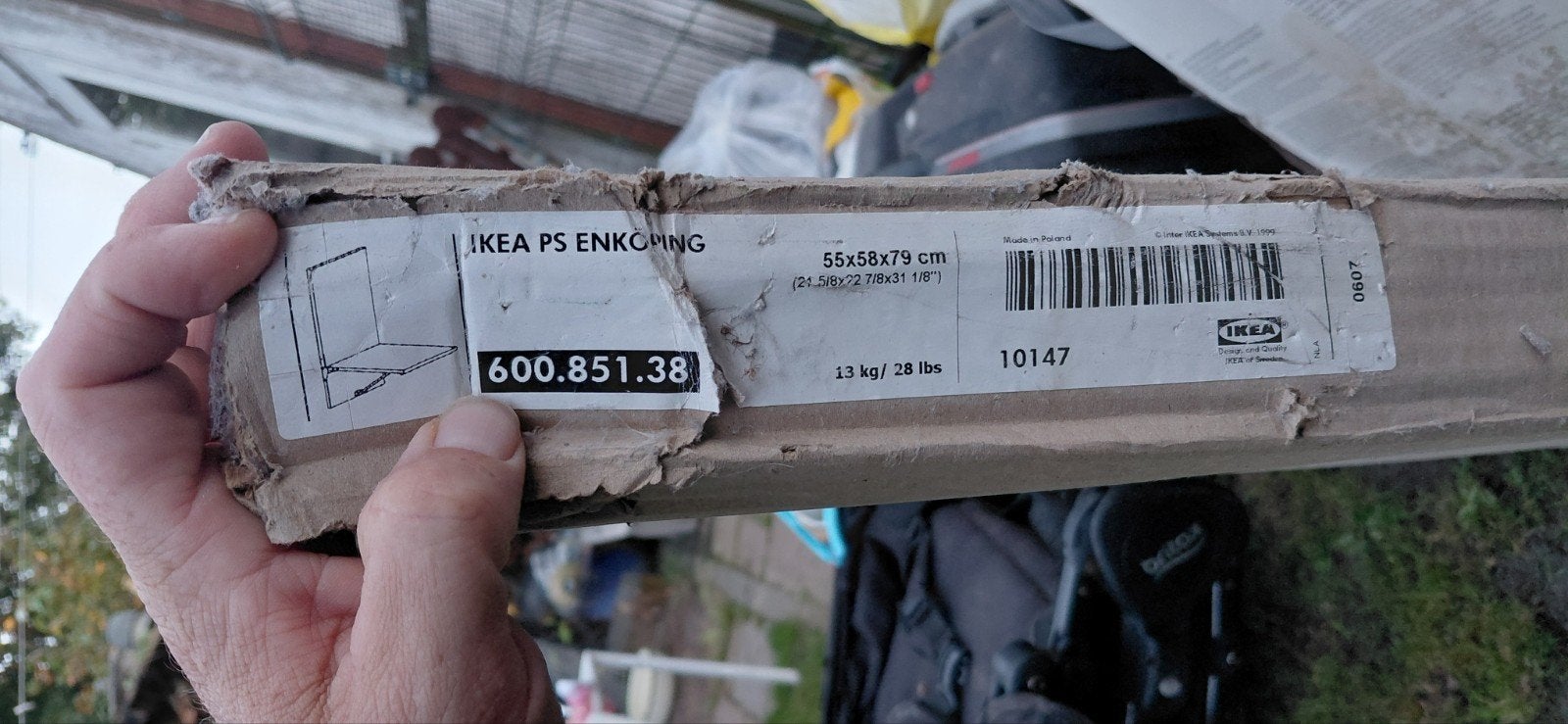 Ikea opvouwbare wandtafel ENKÖPING, Ophalen of Verzenden, Nieuw, 25 tot 50 cm, Rechthoekig