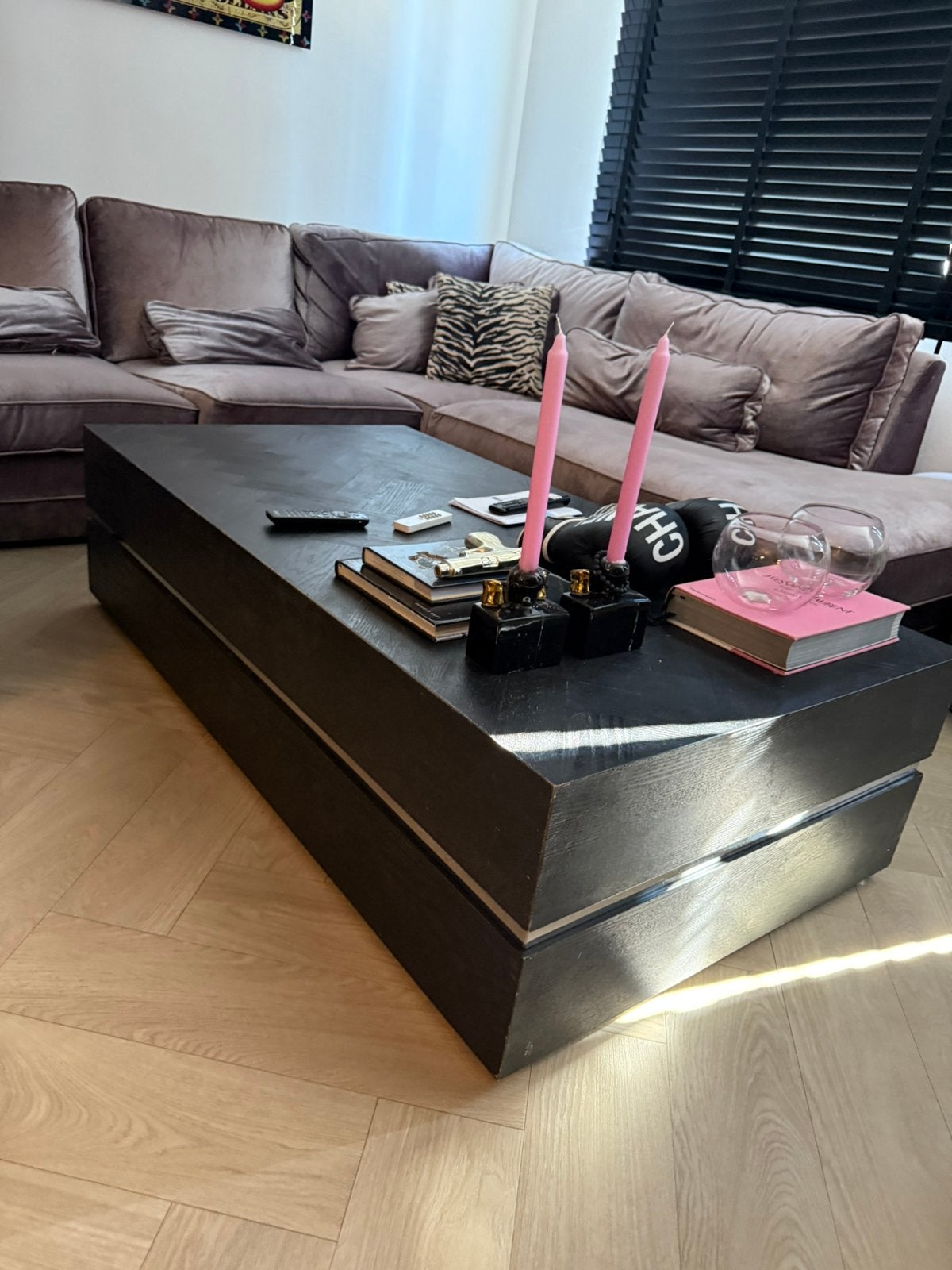 Salon tafel richmond stijl, 100 tot 150 cm, Zo goed als nieuw, Rechthoekig, 50 tot 100 cm