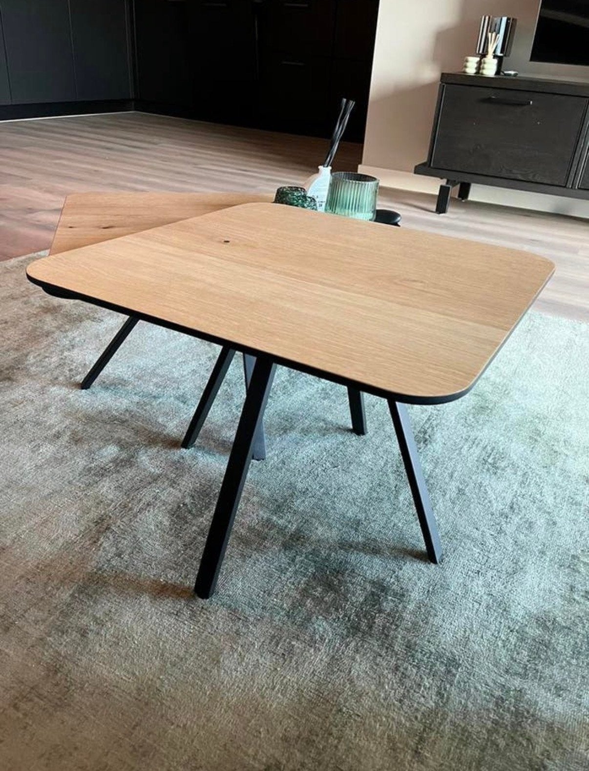 Set van 2 Henders & Hazel salontafels, Ophalen, Vierkant, 50 tot 100 cm, Zo goed als nieuw