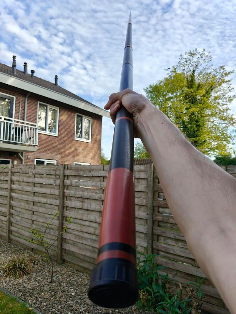 Albatros Trophy oversteek hengel 5.40m – 6-delig carbon, Ophalen, Gebruikt, Vaste hengel