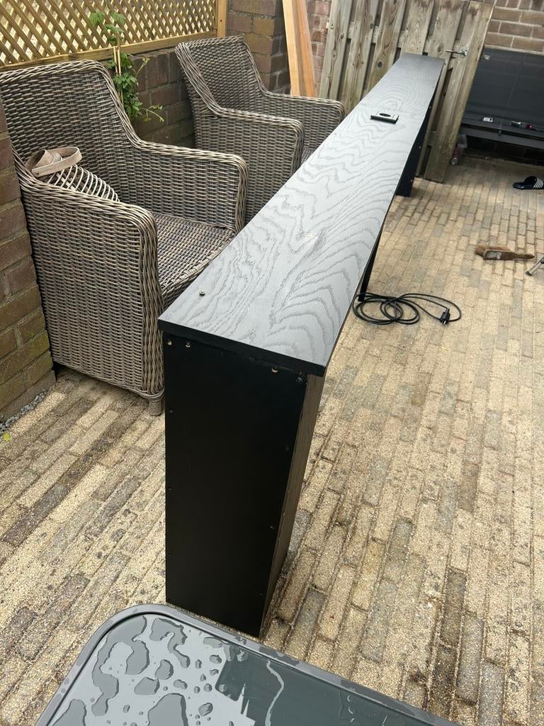 Sitetable voor achter de bank 325 cm 75cn hoog 24cn breed, Ophalen of Verzenden, Gebruikt