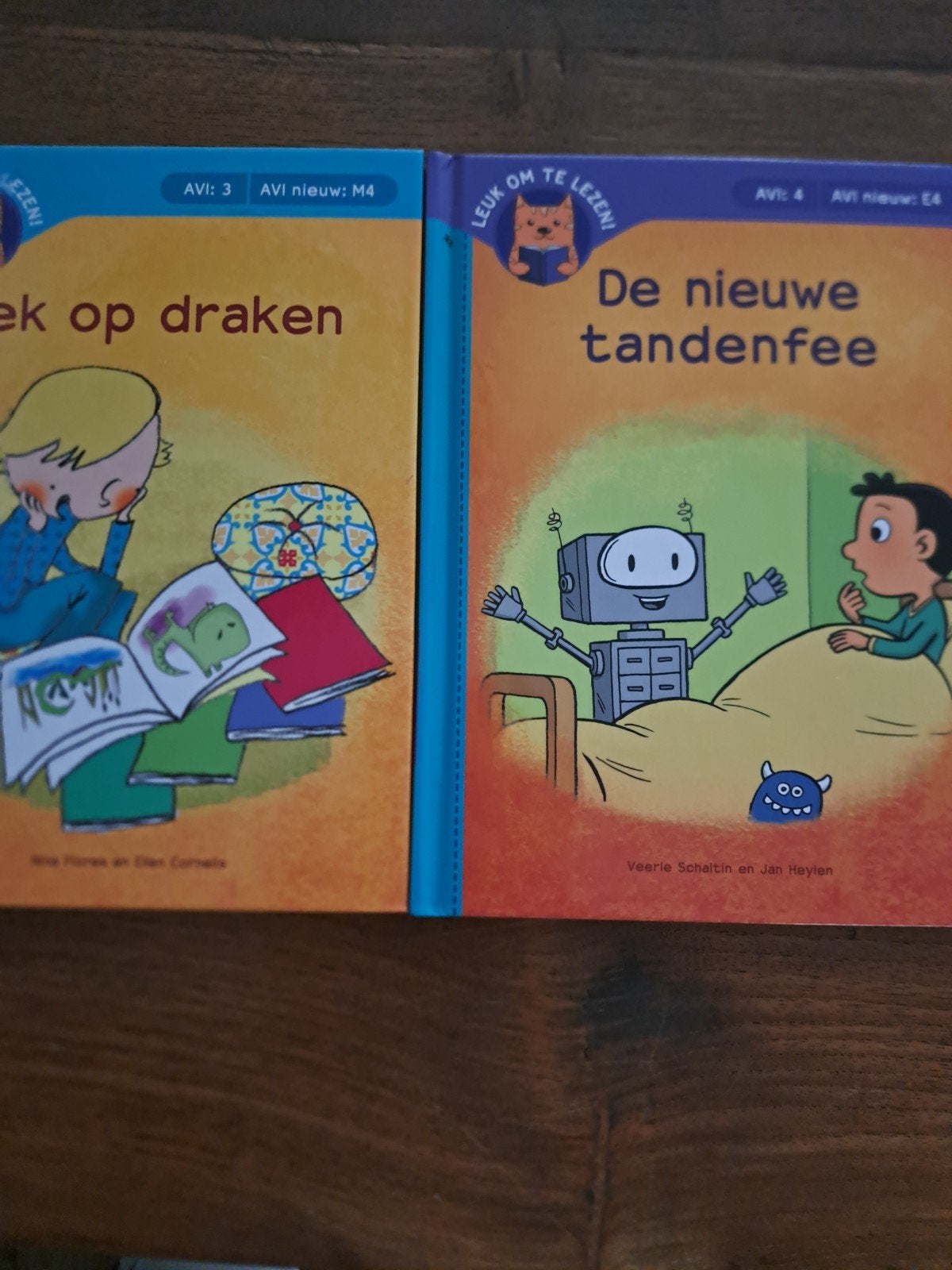 2x AVI-boeken: 'De nieuwe tandenfee' & 'Gek op draken', Ophalen of Verzenden, Nieuw, Nina Flores, Ellen Cornelis, Veerle Schaltin, Jan Heylen
