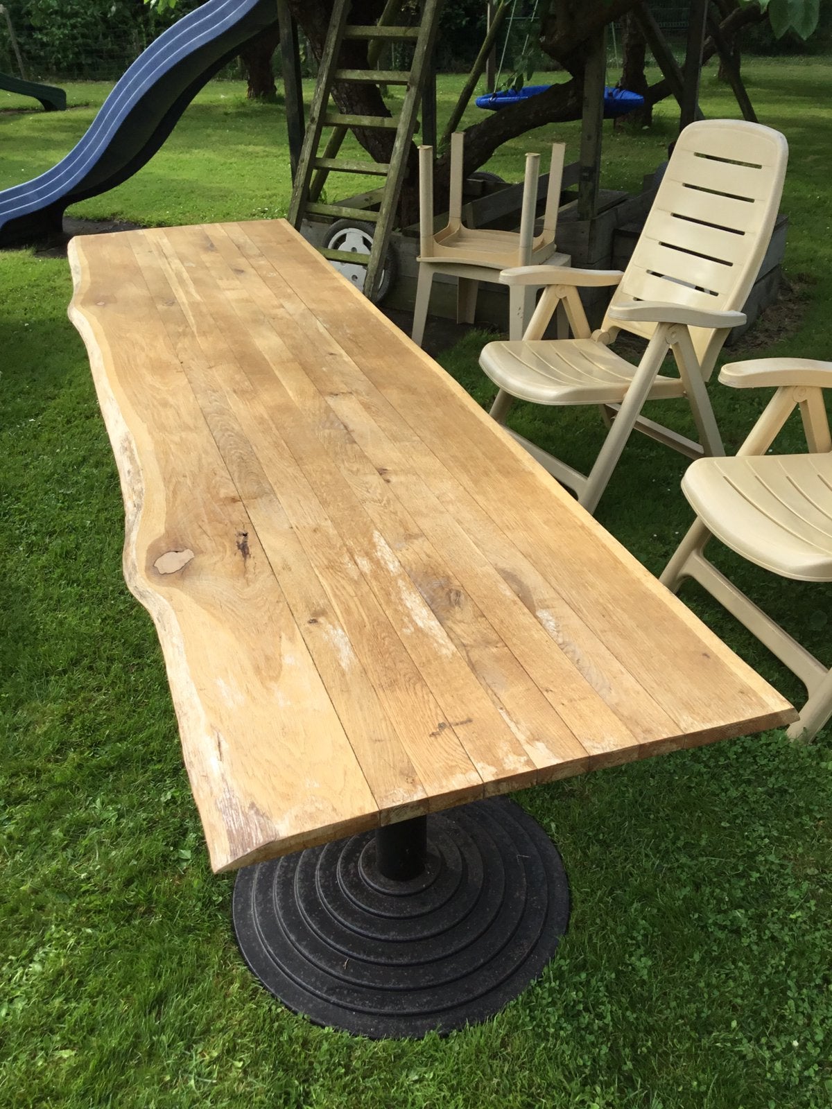 Tafel., Tuin en Terras, Palen, Balken en Planken, Ophalen of Verzenden, Gebruikt, 180 tot 250 cm, Palen