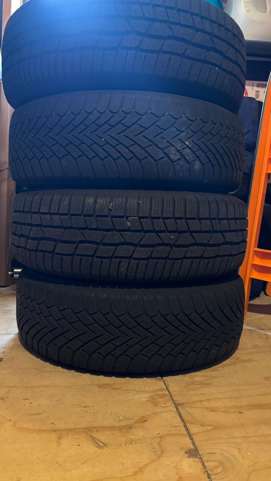 winterbanden op velg voor golf / seat / audi, Ophalen
