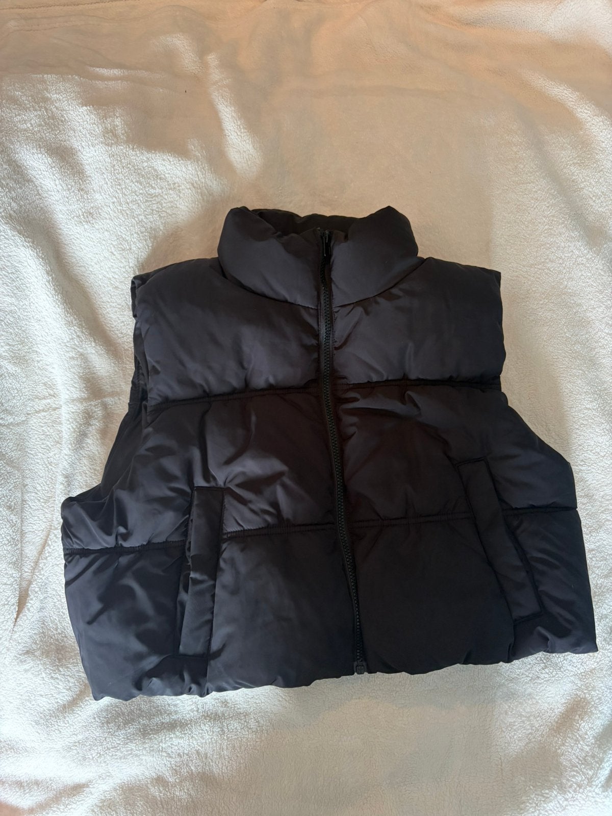 Bodywarmer H&M divided, Verzenden, Zo goed als nieuw, Maat 38/40 (M), Zwart
