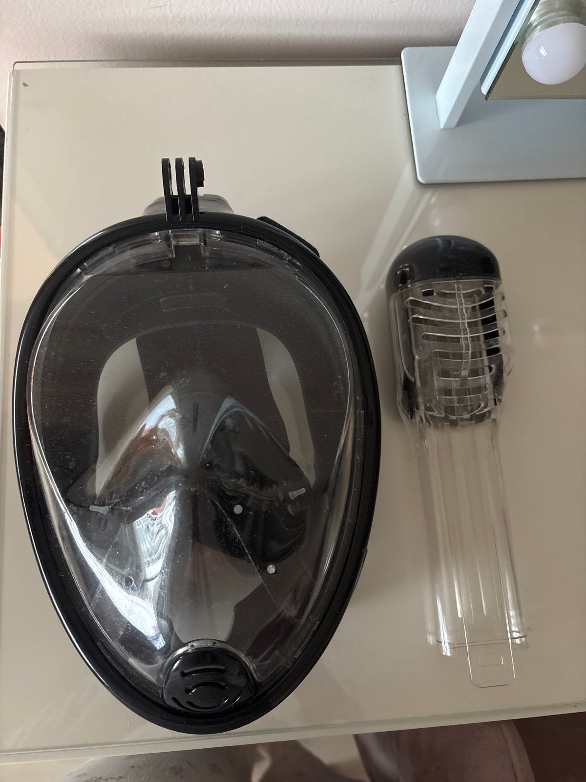 Snorkelmasker - Volgelaatsmasker voor onderwateravonturen, Ophalen, Zo goed als nieuw, Snorkelmasker