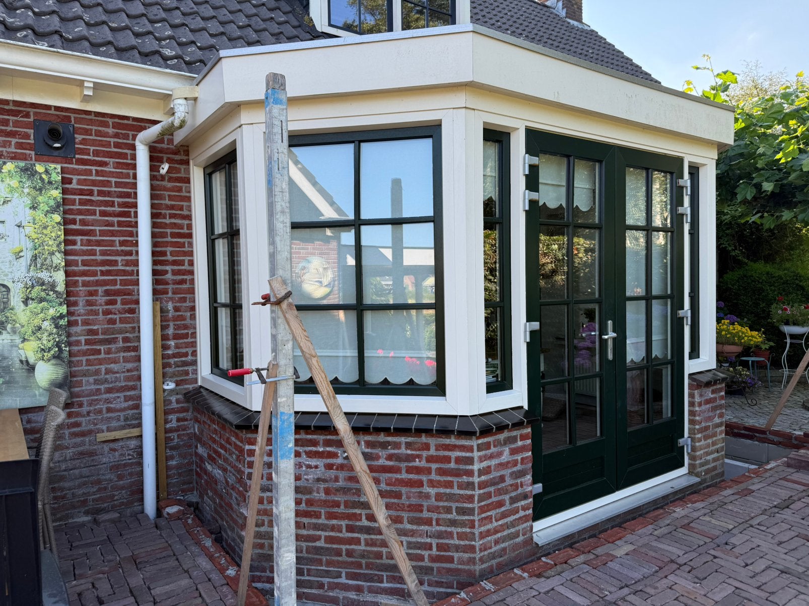 Bestaande kozijnen / aanbouw, Tuin en Terras, Tuinhuizen, Kunststof, 3 ramen of meer, Overige typen, Ophalen