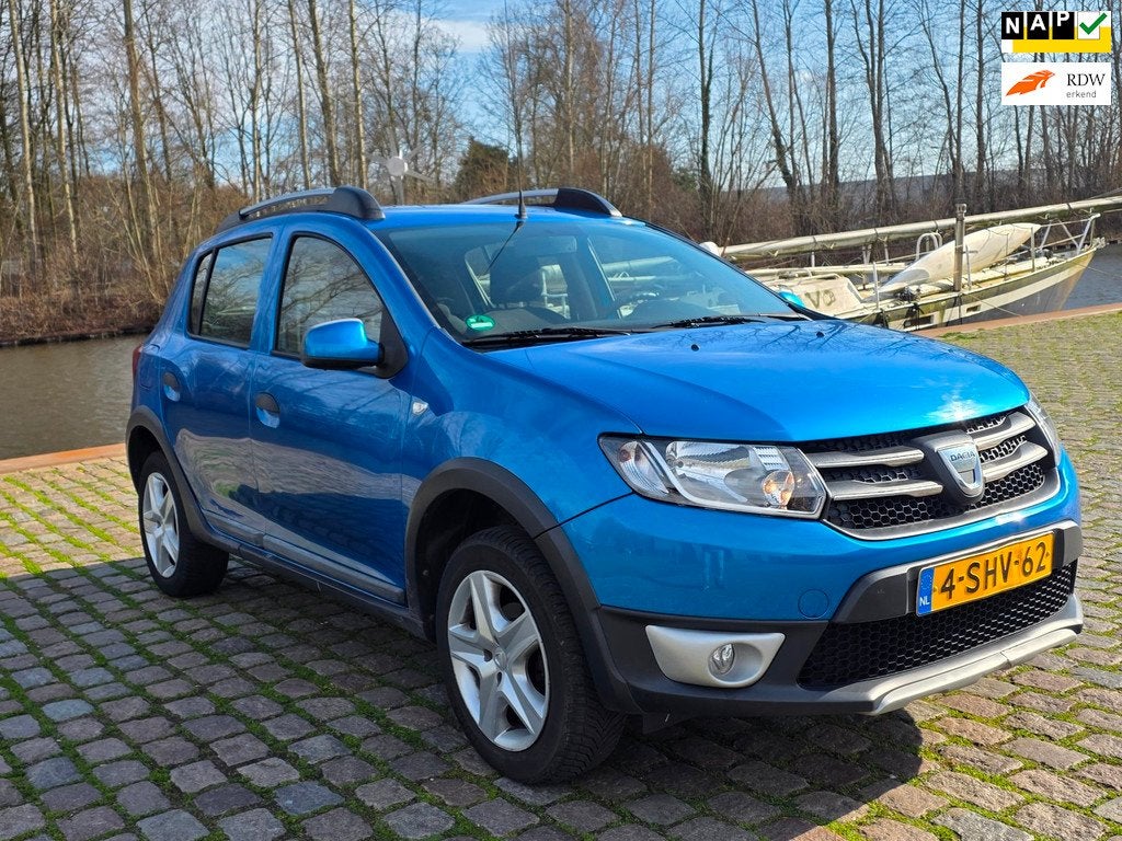 Dacia Sandero 0.9 TCe Stepway Lauréate 1eigenaar volledig d, Voorwielaandrijving, Blauw, Origineel Nederlands, Bedrijf