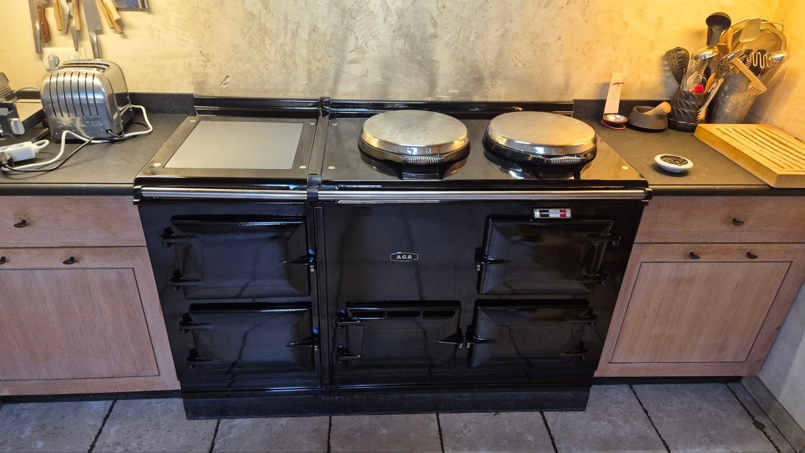 Aga 4 oven elektrisch met aims, Witgoed en Apparatuur, Fornuizen, Ophalen of Verzenden, Zo goed als nieuw