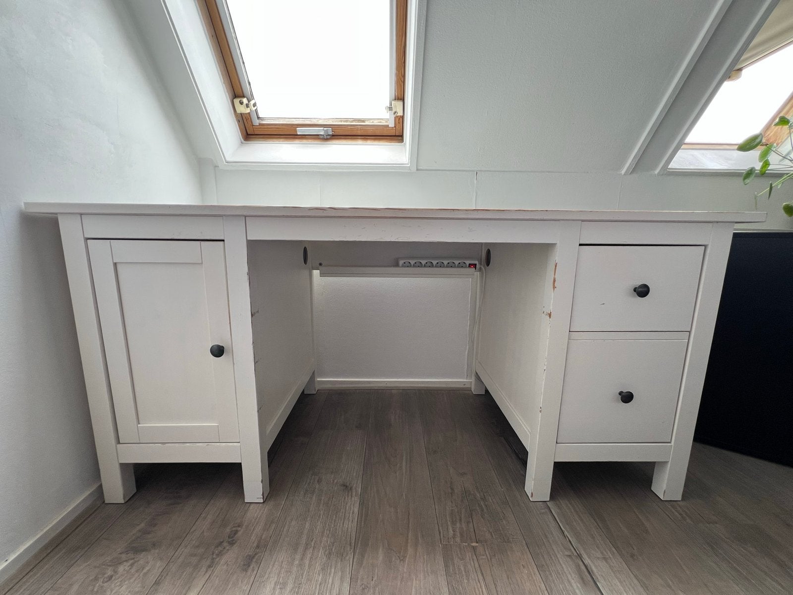 IKEA HEMNES Bureau Wit | 155 x 65 cm, Ophalen, Gebruikt, IKEA, Computerbureau