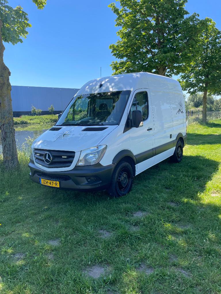 Mercedes sprinter camper automaat / cruisecontrol  190000 km, Caravans en Kamperen, Campers, Automaat, Chemisch toilet, Dakluik