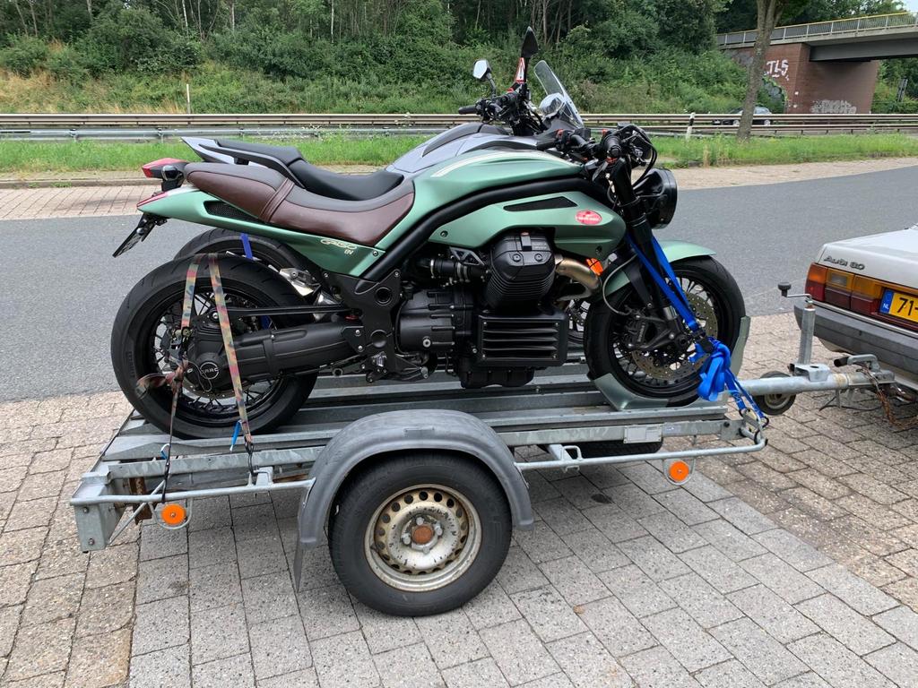 Motortrailer trailer kar te huur voor 2 motoren, Diensten en Vakmensen, Verhuur | Auto en Motor, Aanhangwagen