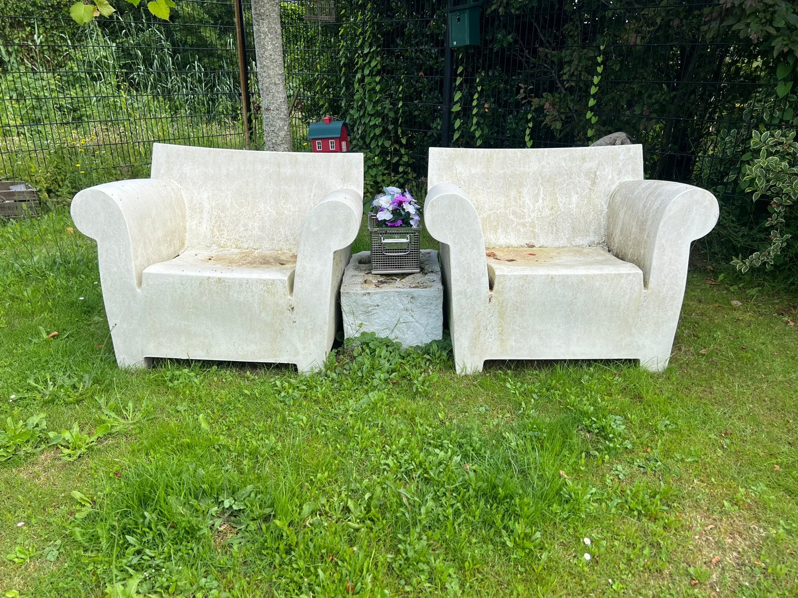 2x BUBBLE CHAIR KARTELL, Ophalen, Gebruikt, Kunststof