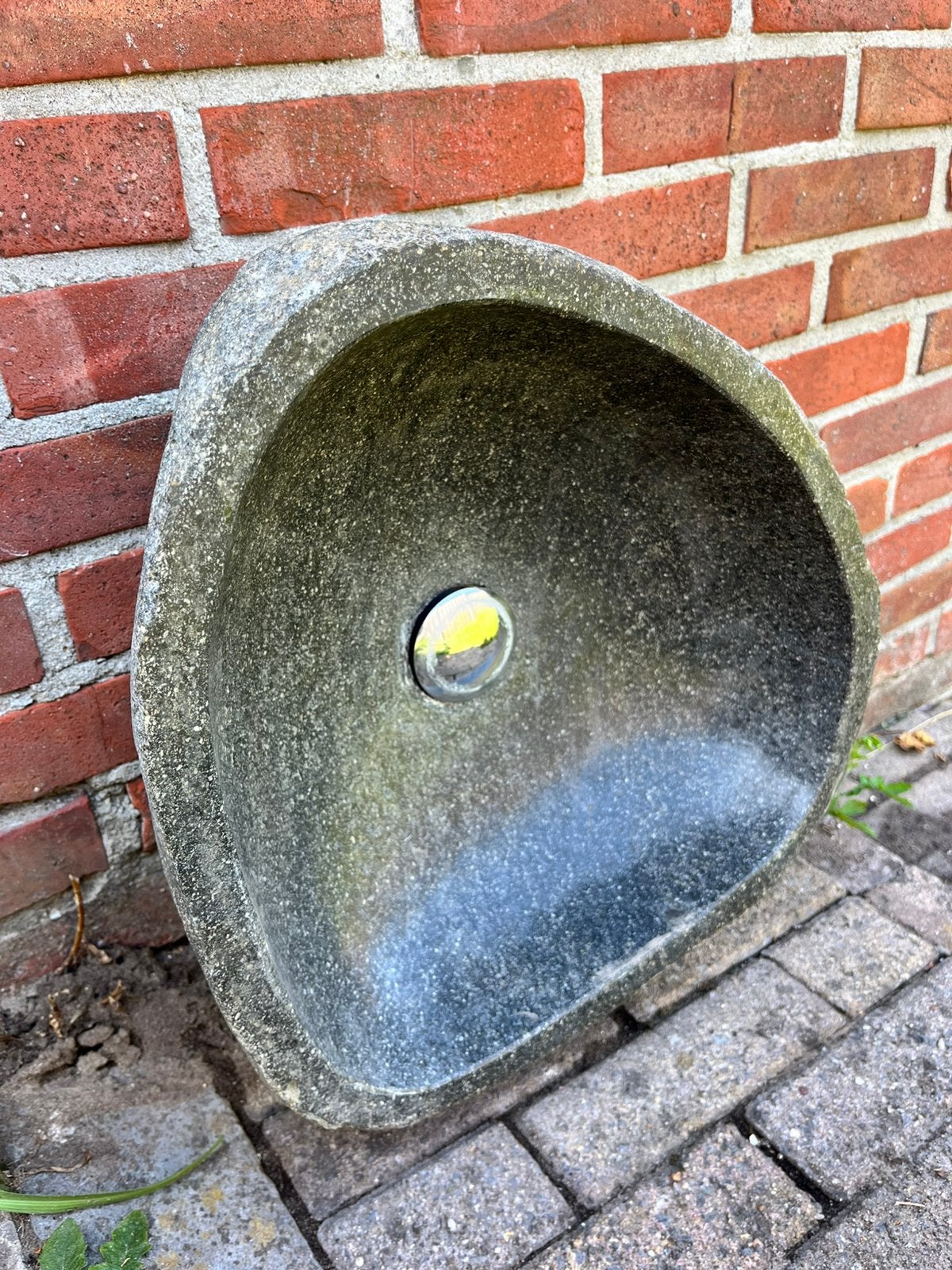 Natuursteen wasbak, Ophalen, Minder dan 50 cm, Zo goed als nieuw, Minder dan 100 cm