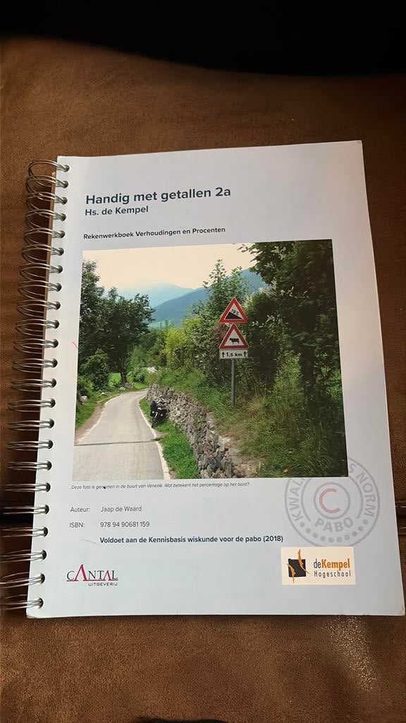 Handig met getallen 2a - Hogeschool de Kempel, Ophalen of Verzenden, Zo goed als nieuw, Jaap de Waard, Nederlands