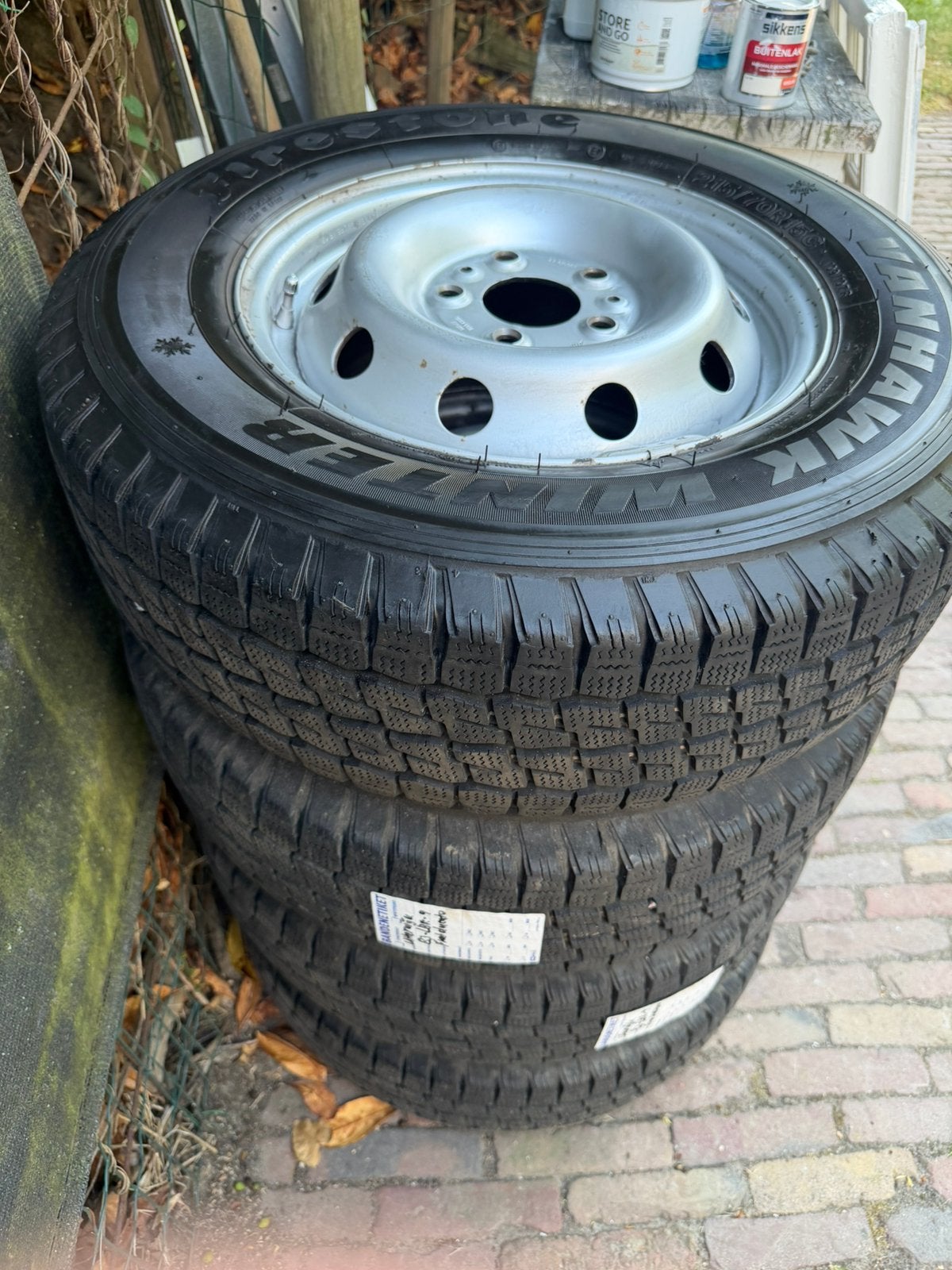 Winterbanden 215/70 R15C op velg Fiat Ducato/ Boxer / Jumper, Ophalen of Verzenden, Zo goed als nieuw