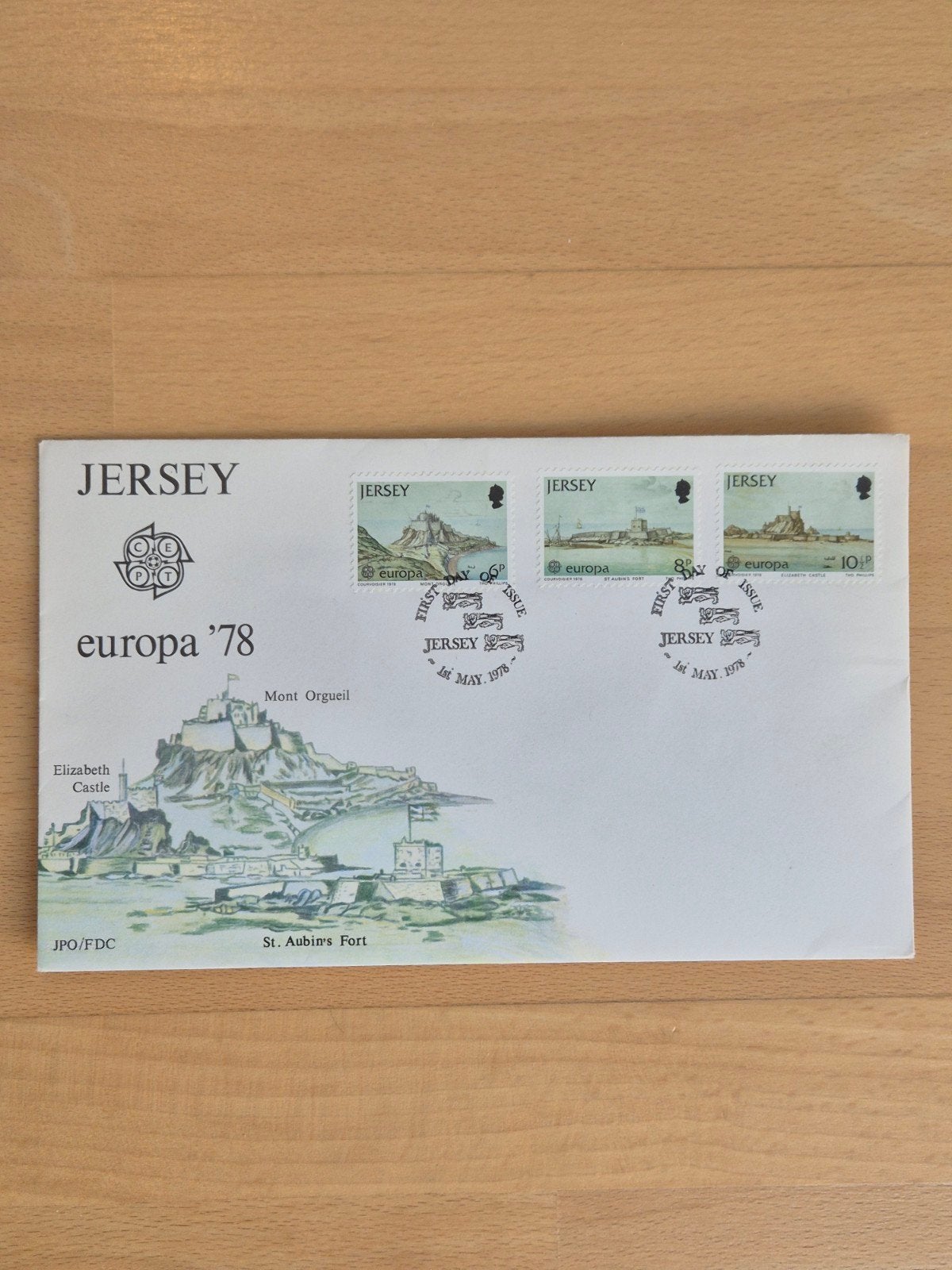 FDC 1978 Jersey Europa, Postzegels en Munten, Postzegels | Eerstedagenveloppen, Ophalen of Verzenden, Onbeschreven, Europa