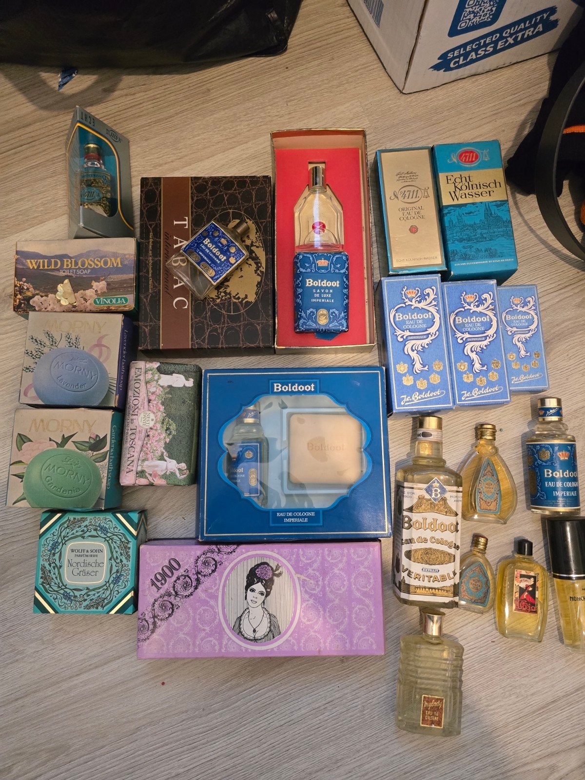 Vintage Parfum en Zeep Collectie - Boldoot, Tabac, Morny, Ophalen, Nieuw