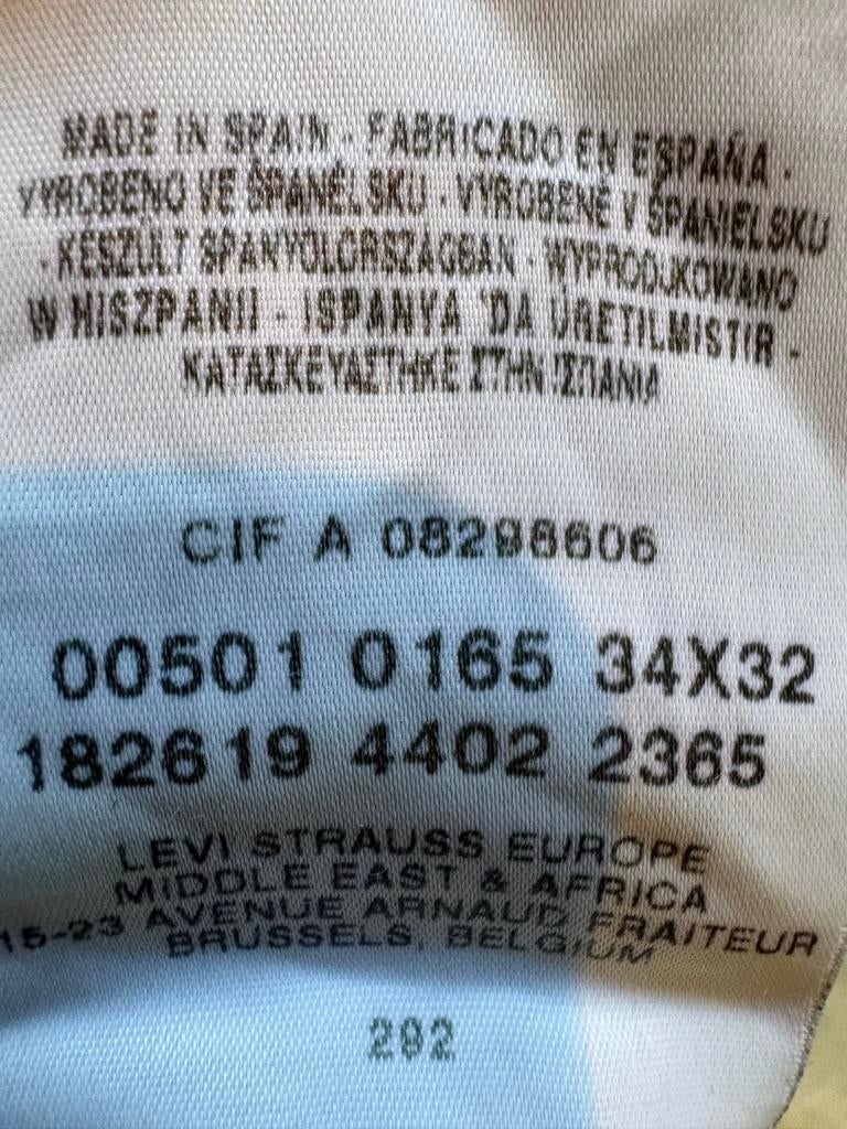 Levi's 501 Jeans - Maat W34 L32 - Zwart, Ophalen of Verzenden, Gedragen, Zwart, W33 - W34 (confectie 48/50)