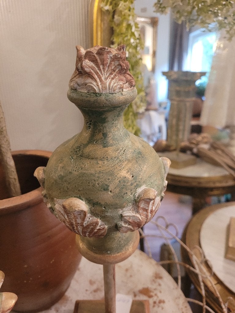 Nieuwe barokke ornamenten op voet prijs is per stuk, Heikant 21 Kaatsheuvel, Brocante, Meerkleurig, Belle Vieille Brocante