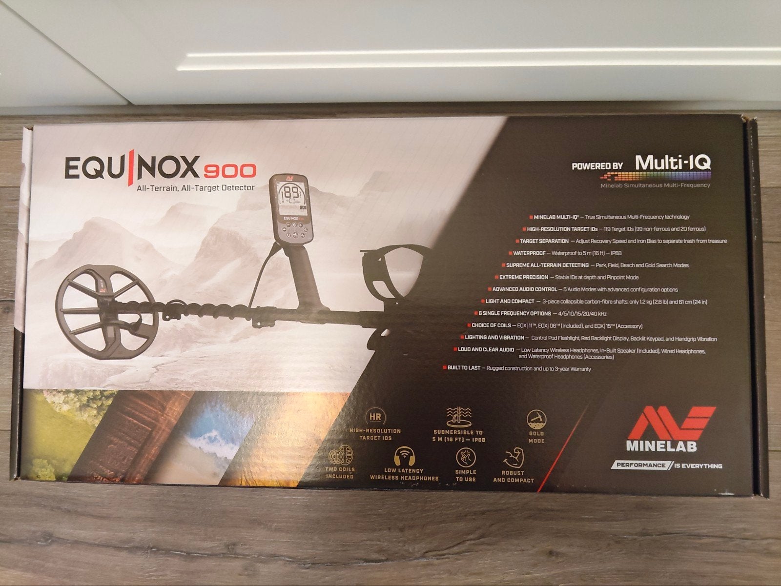 Minelab Equinox 900 Metaaldetector - Zo goed als nieuw, Meer dan 30 cm, Ophalen of Verzenden, Zo goed als nieuw, Minelab
