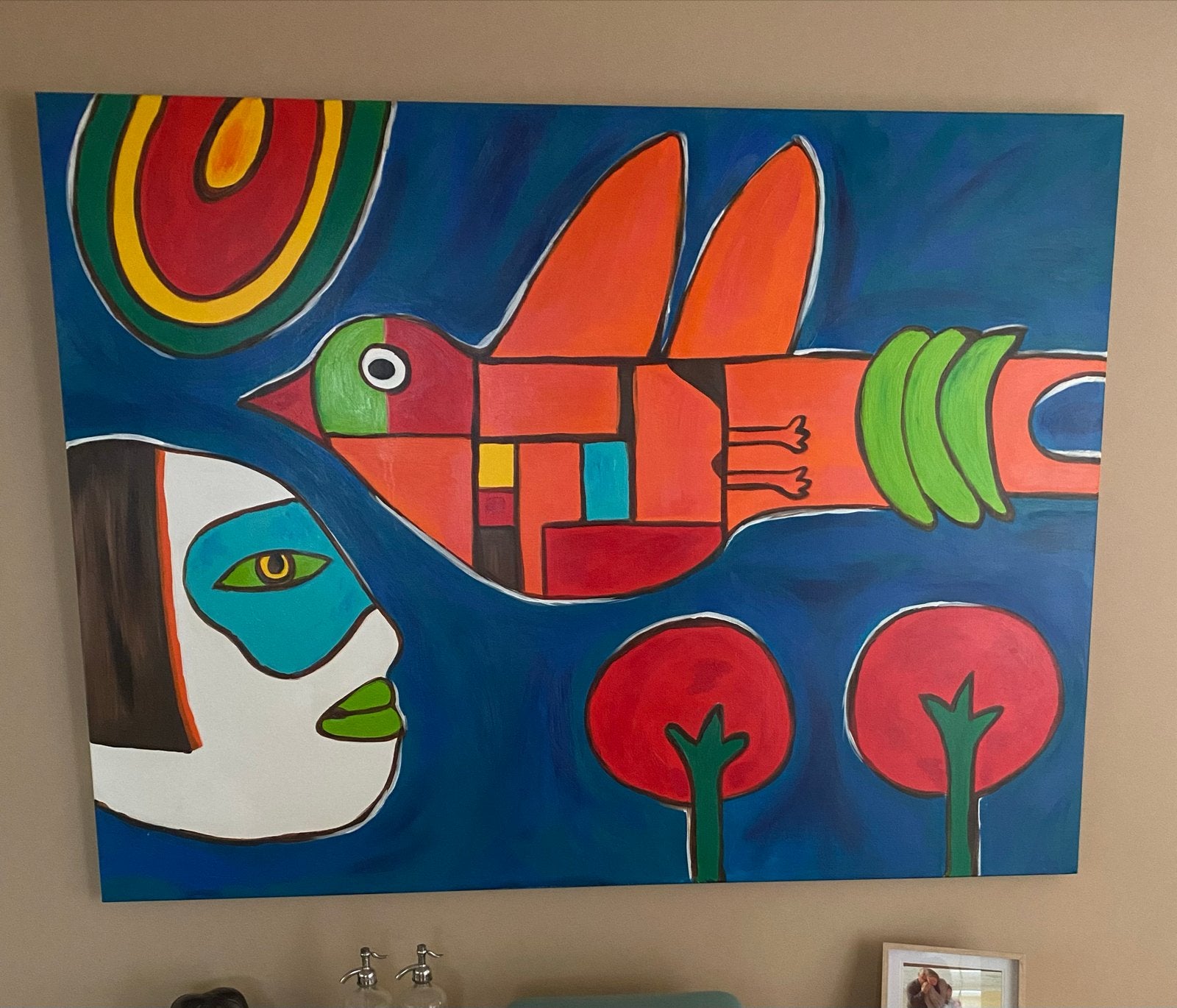 Reproductie Corneille op canvas., Ophalen