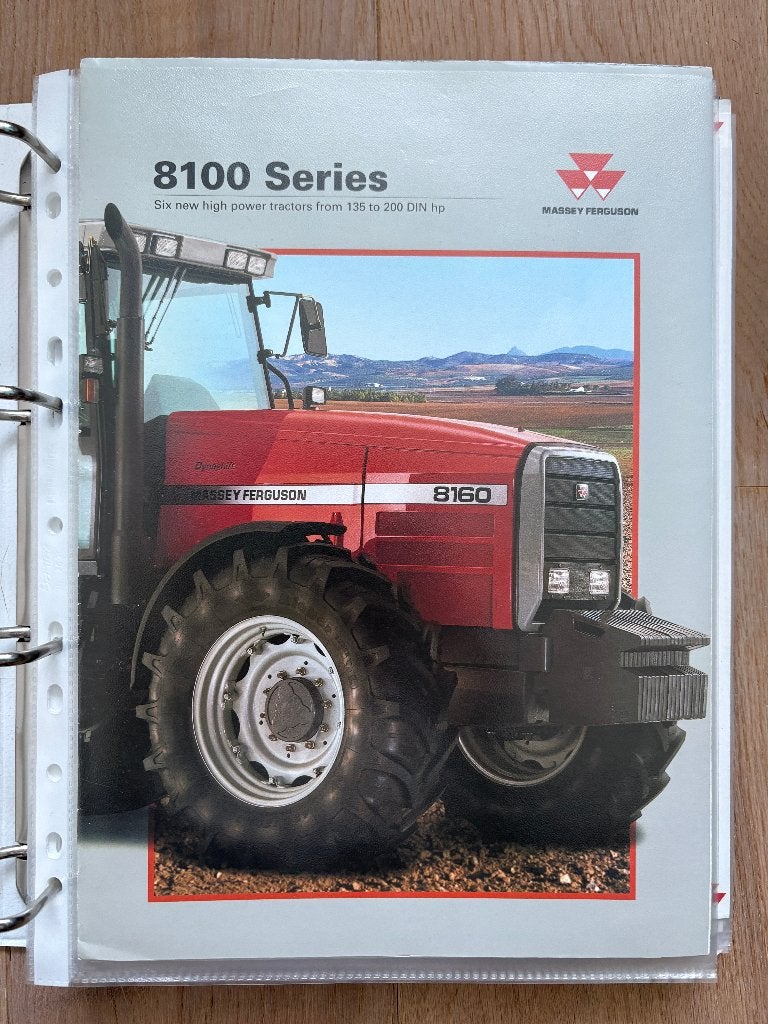 Massey Ferguson MF trekker folder 12x tractor brochure, Ophalen of Verzenden, Gelezen, Overige merken