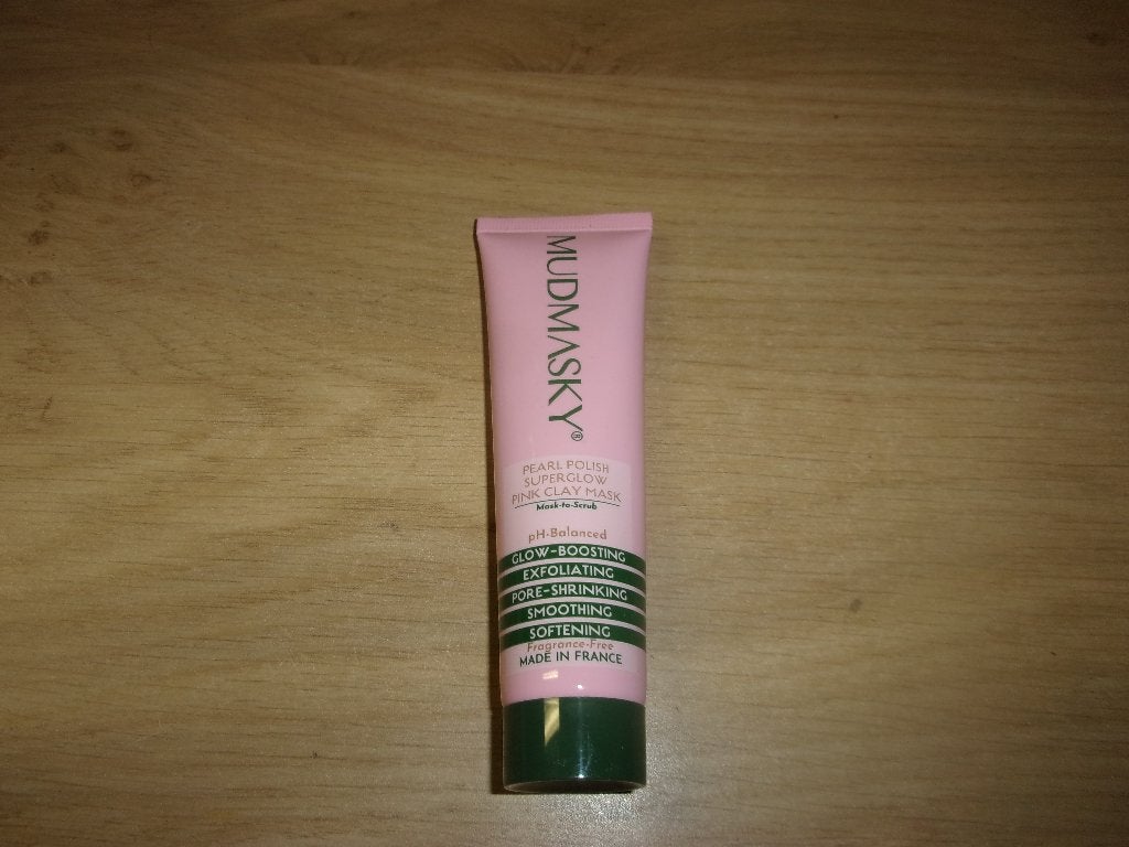 Mudmasky klei masker Pearl Polish Superglow, Sieraden, Tassen en Uiterlijk, Ophalen of Verzenden, Nieuw, Gehele gezicht, Verzorging