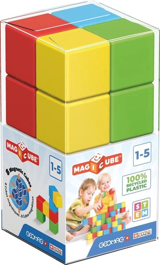 Geomag Magicube Recycled Crystal 8 stuks - nieuw, Kinderen en Baby's, ., Geomag, Nieuw, Ophalen of Verzenden