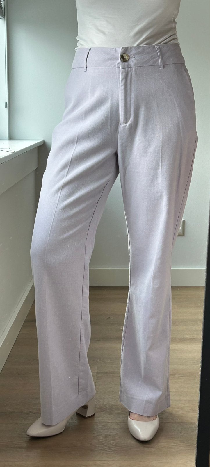 Expresso pantalon lila met linnenstructuur, Maat 38/40 (M), Paars, Ophalen of Verzenden, Zo goed als nieuw