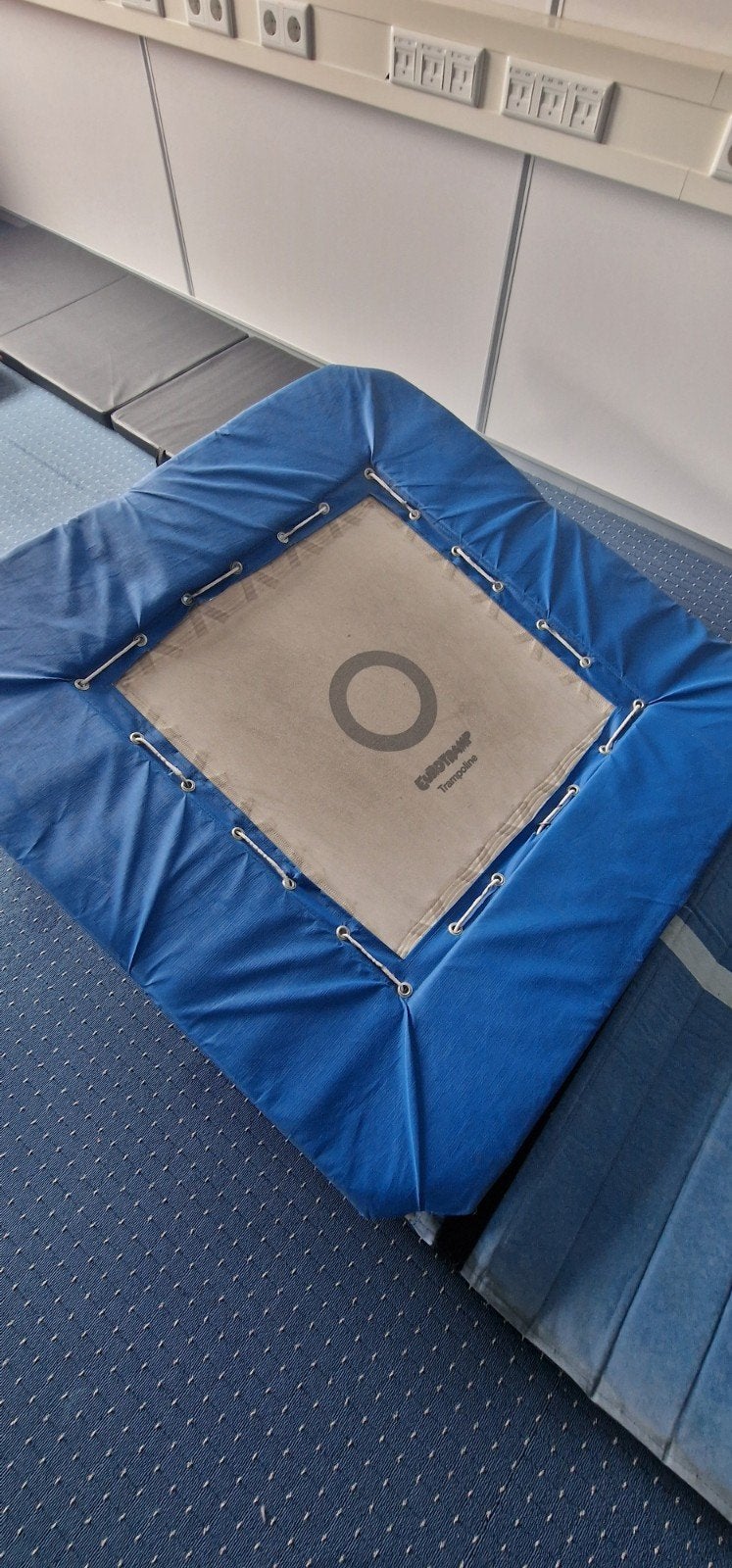 Eurotramp Minitrampoline - Blauw, Ophalen, Gebruikt