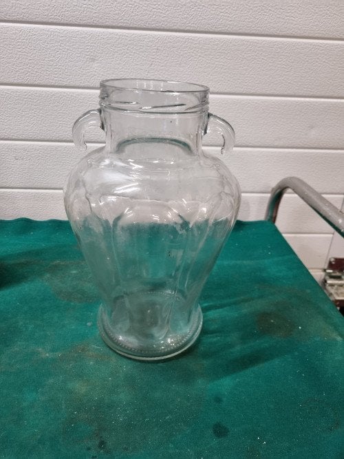 olijven pot glas vintage groot, Huis en Inrichting, Keuken | Keukenbenodigdheden, Ophalen of Verzenden, 'T Olde Gre-j, Info@toldegrej.nl