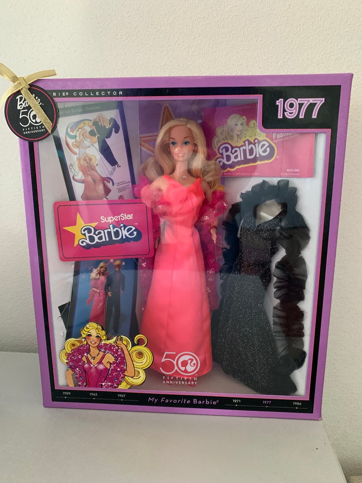 Superstar Barbie 1977 Repro 2008 50th Anniversary NRFB, Ophalen of Verzenden, Nieuw, Fashion Doll