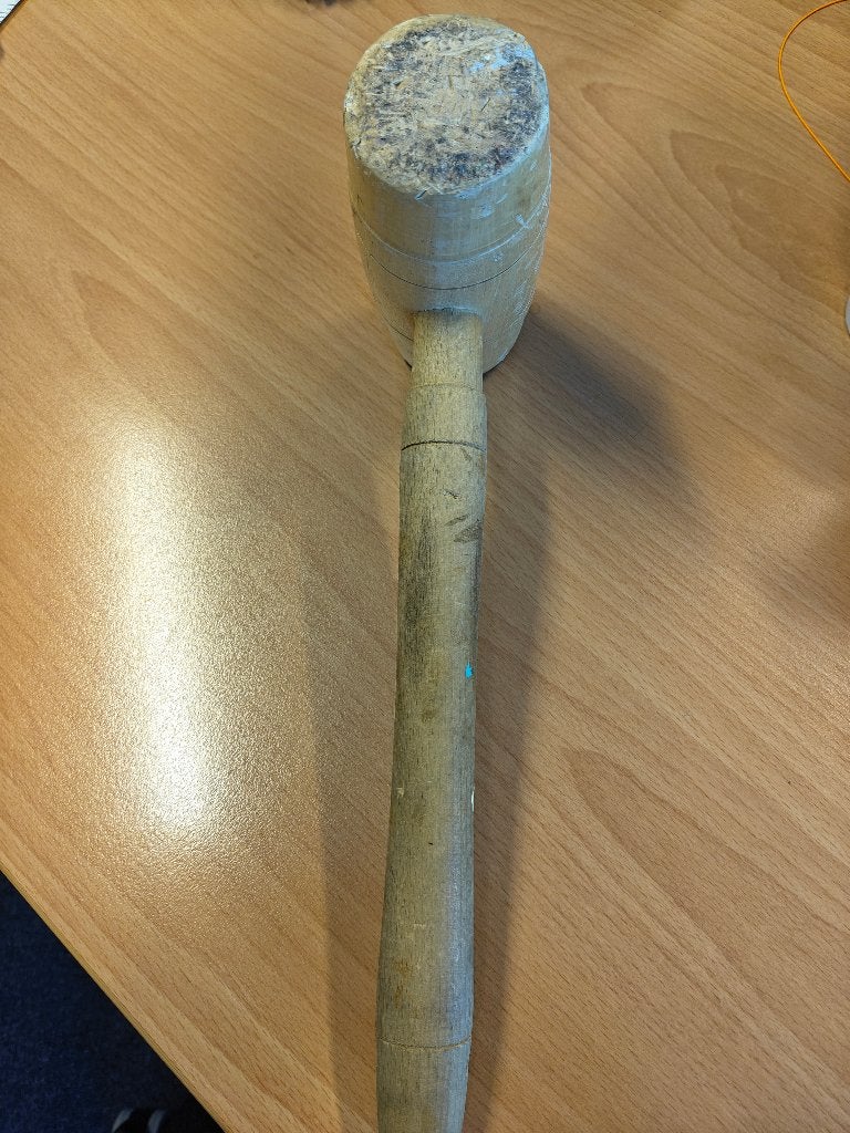 Houten hamer Nooitgedagt, Ophalen of Verzenden, Gebruikt, Hamer, Overige merken