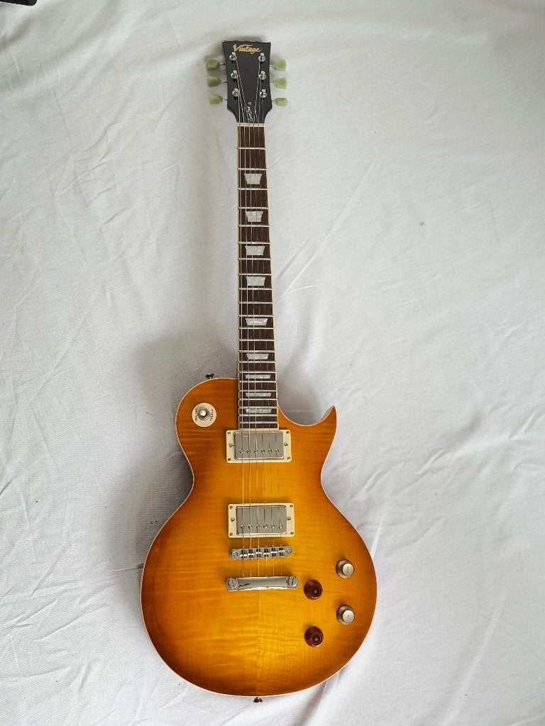 Vintage V100 Lemon Drop elektrische gitaar, Ophalen of Verzenden, Zo goed als nieuw, Solid body, Overige merken