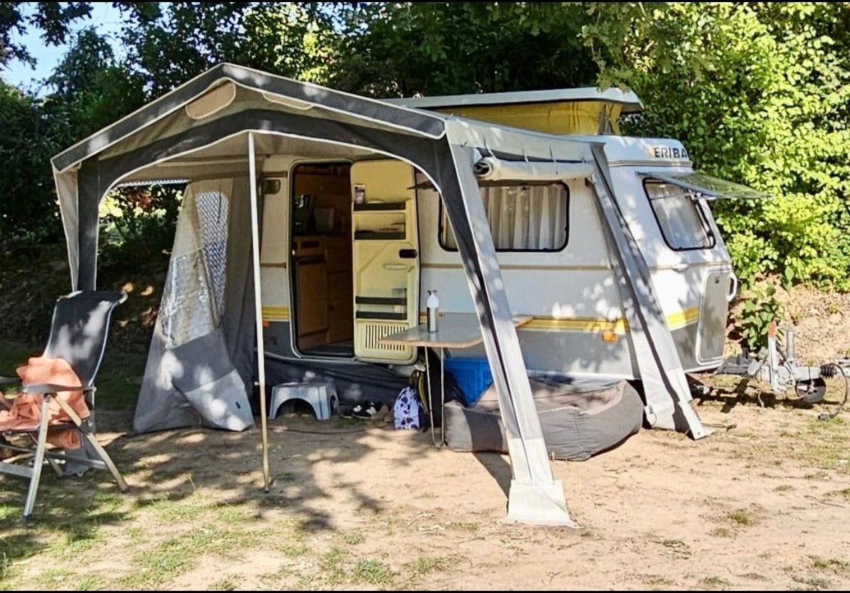 Voortent/Luifel voor Eriba Puck L - Compleet en Lekvrij, Ophalen, Gebruikt, Polyester, Overige merken