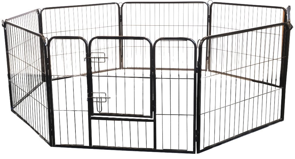 Konijnenren 8 delig zwart small 79x61cm Cavia ren - puppyren, 60 tot 90 cm, Nieuw, Ophalen of Verzenden, Konijn