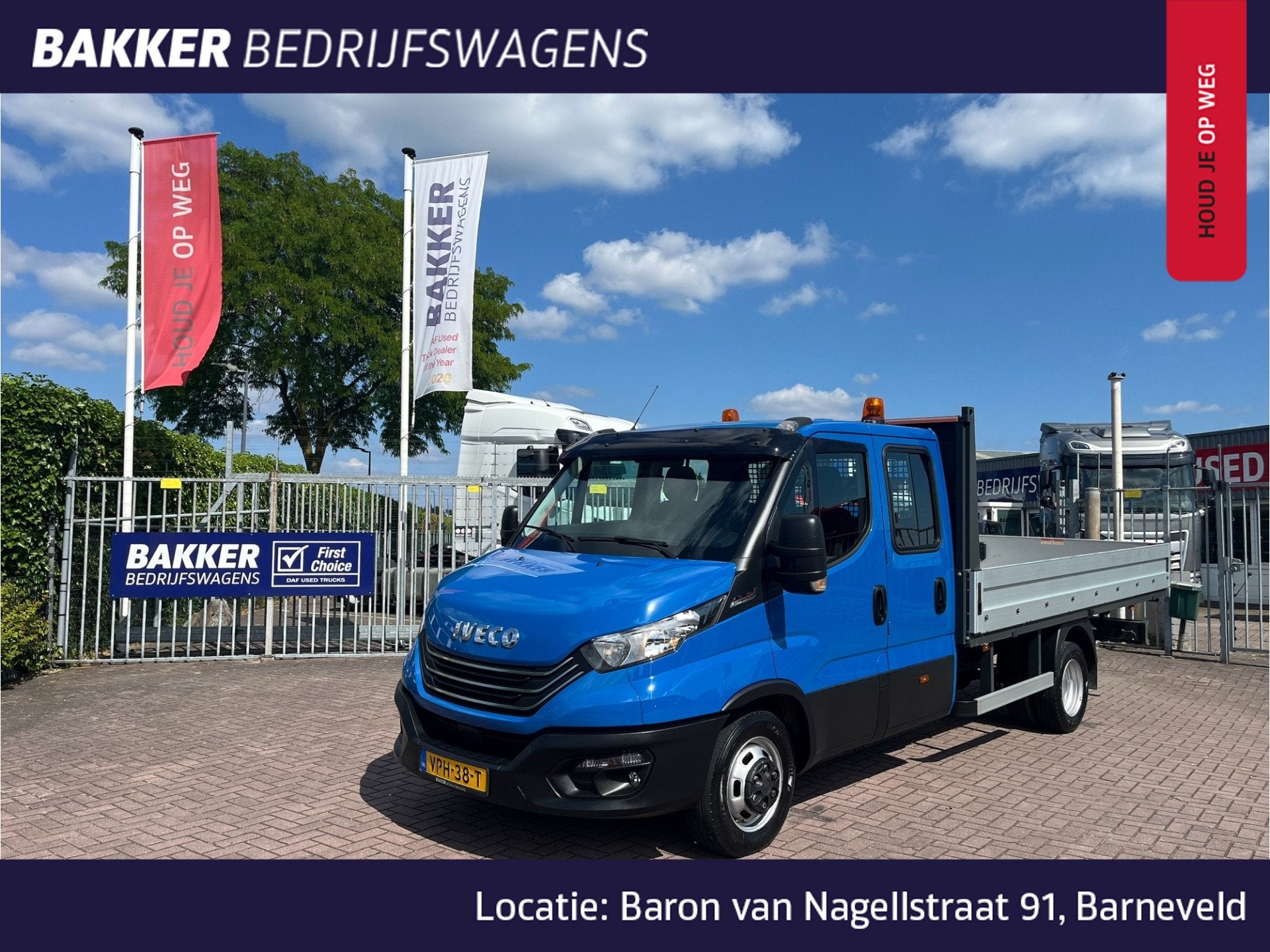 Iveco Daily 180 pk 35C18H 3.0 410 DC Pick Up (bj 2022), Automaat, 4 cilinders, Iveco, Blauw