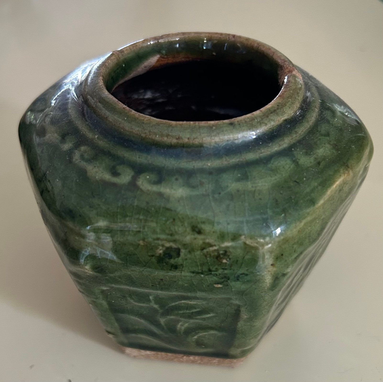 Gemberpot groen, Shiwan-aardewerk, Ophalen of Verzenden