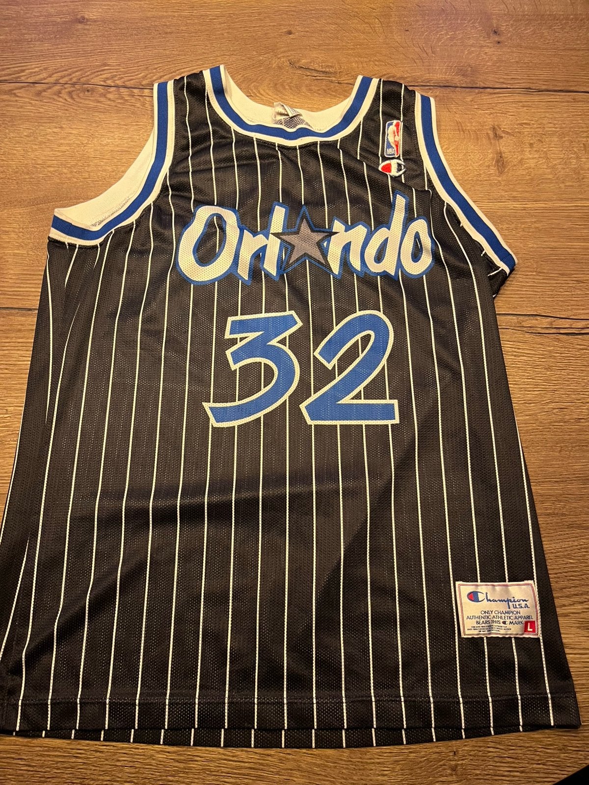 Vintage Champion Orlando Magic Shaq #32 maat L, Ophalen, Gebruikt, Kleding
