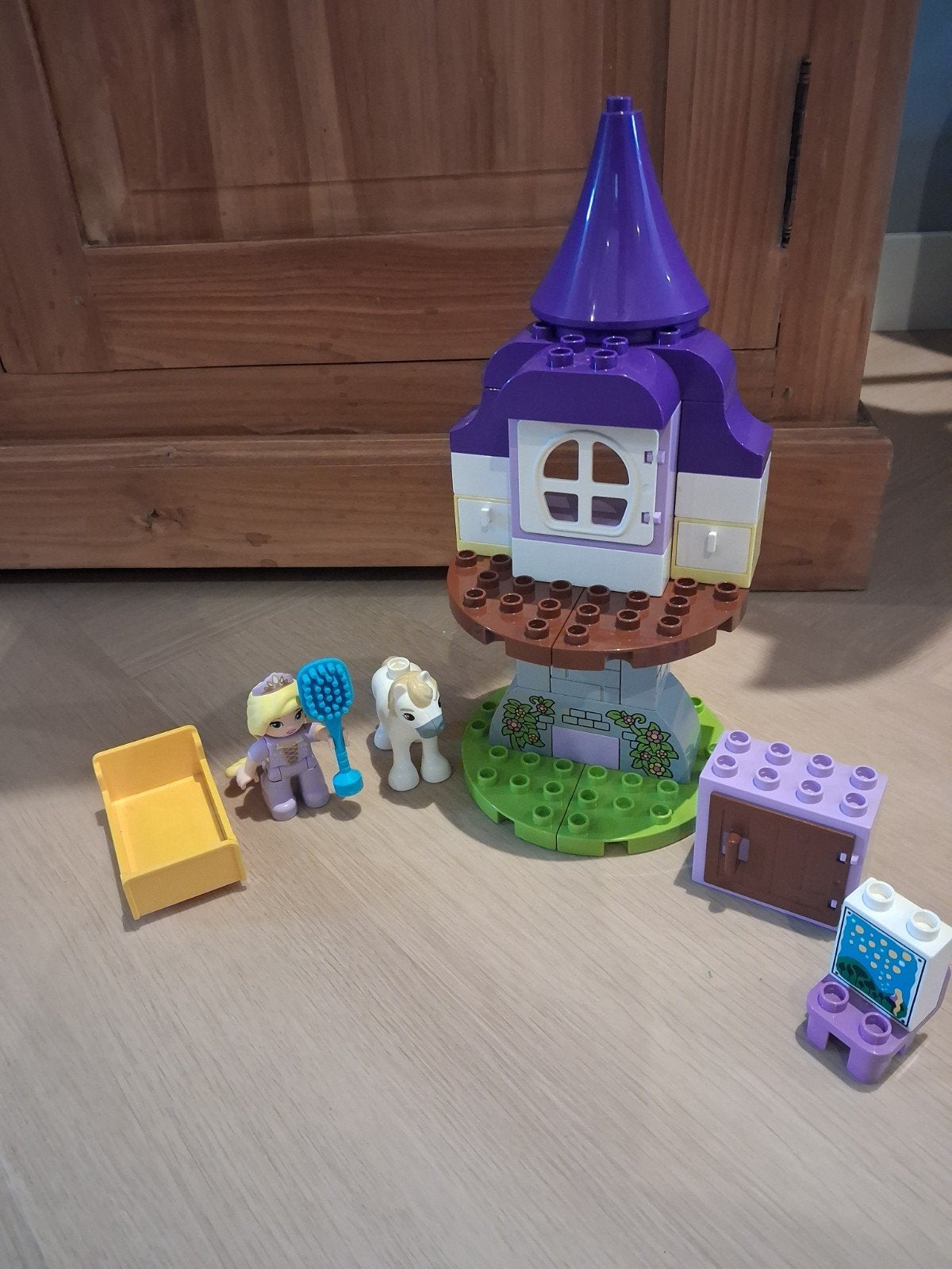 LEGO DUPLO Rapunzel Toren (zonder rok en boekje), Ophalen of Verzenden, Gebruikt, Overige merken